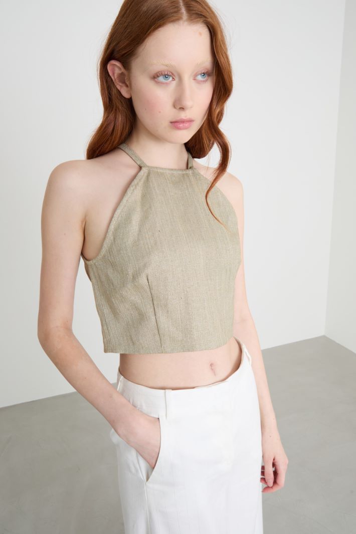 Sleeveless crop top Intrend - 3