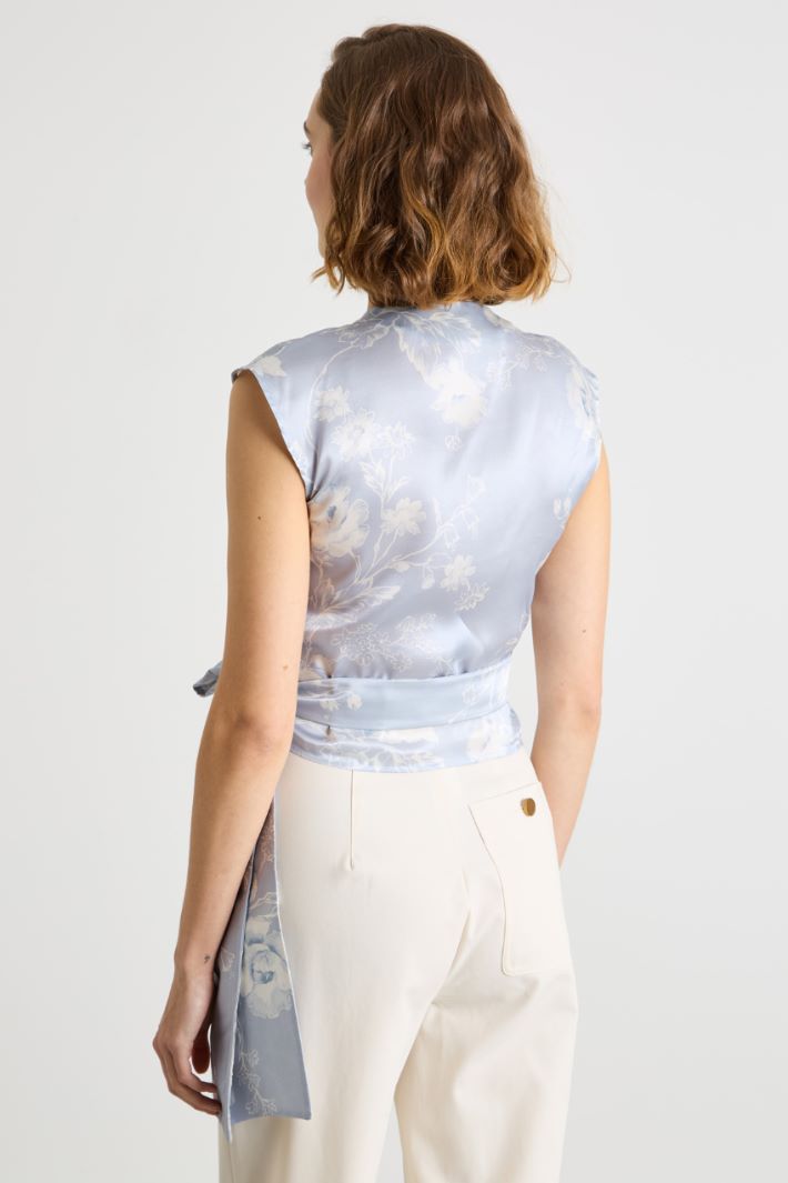 Satin wrap top Intrend - 4