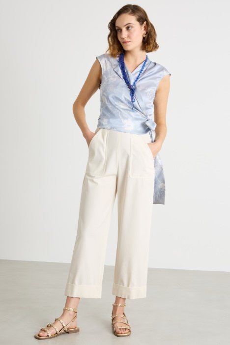Satin wrap top Intrend