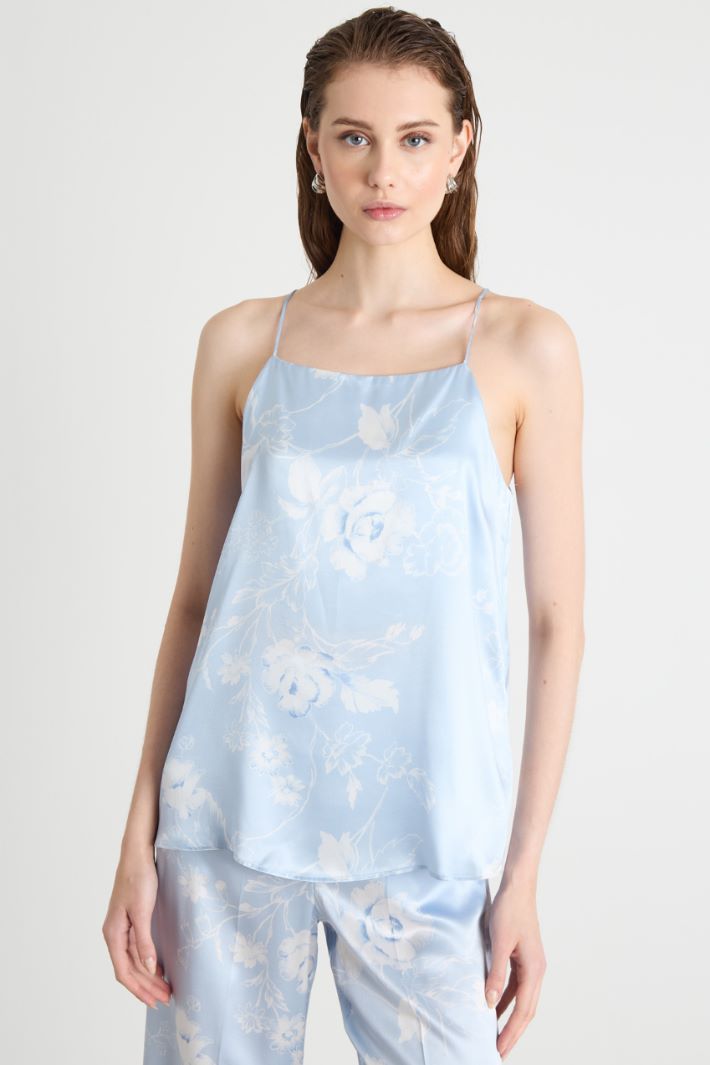 A-line silk top Intrend - 2