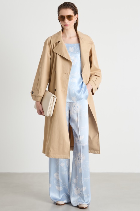 A-line silk top Intrend