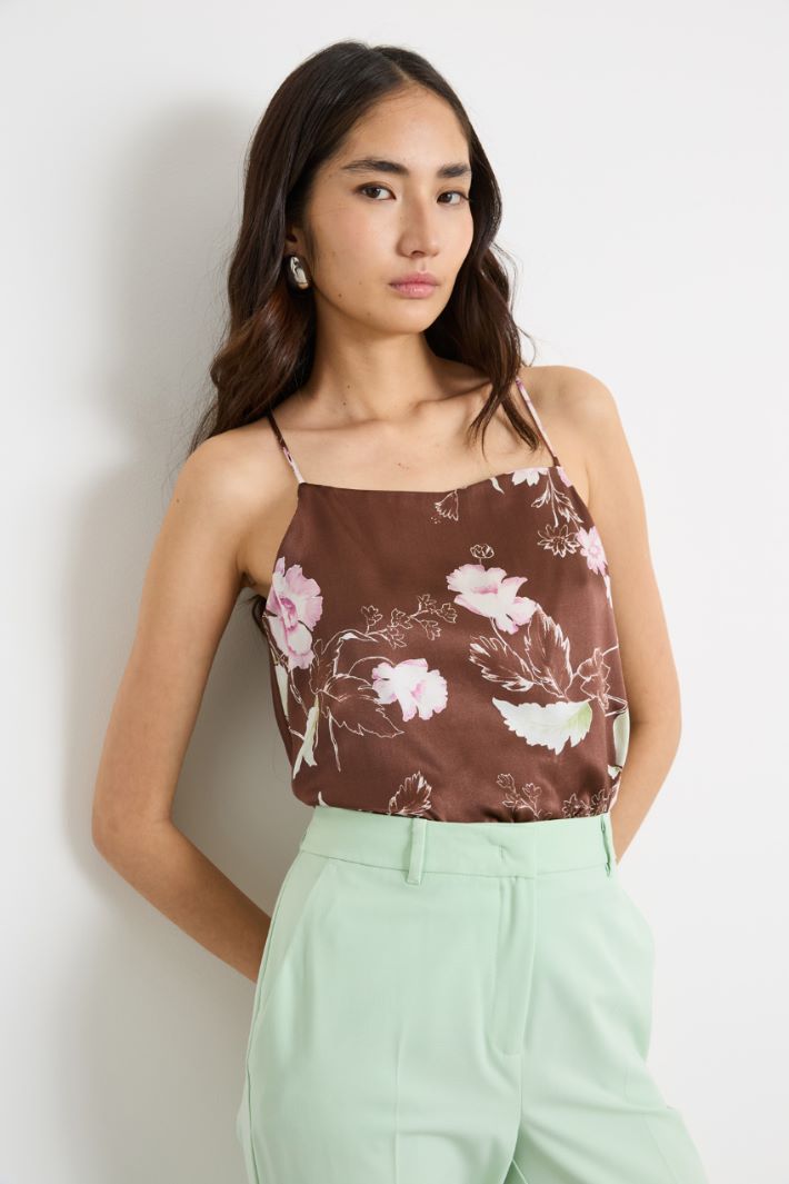 A-line silk top Intrend - 3