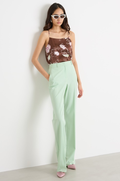 A-line silk top Intrend