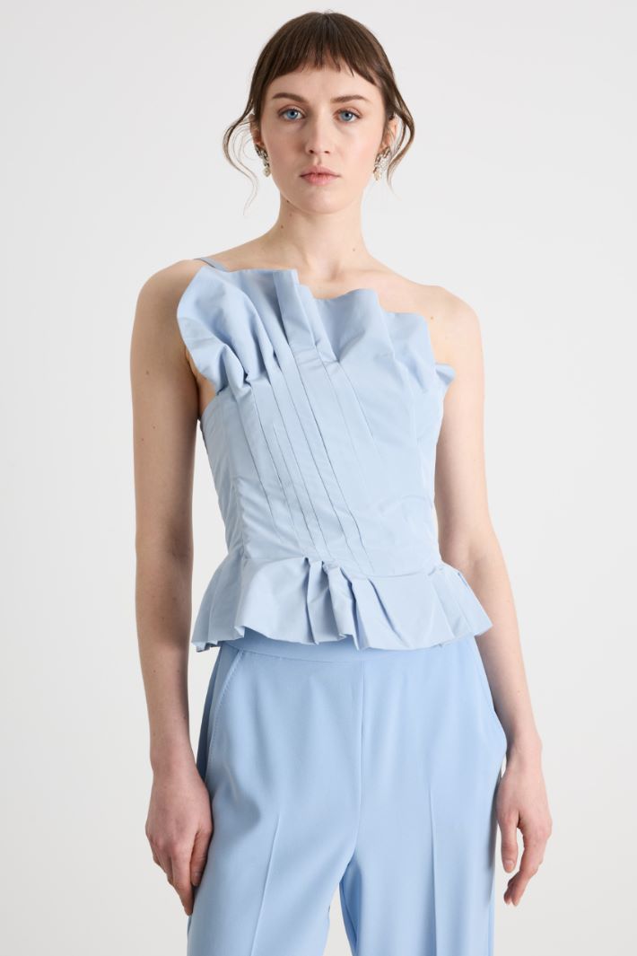 Top monospalla in taffeta Intrend - 2