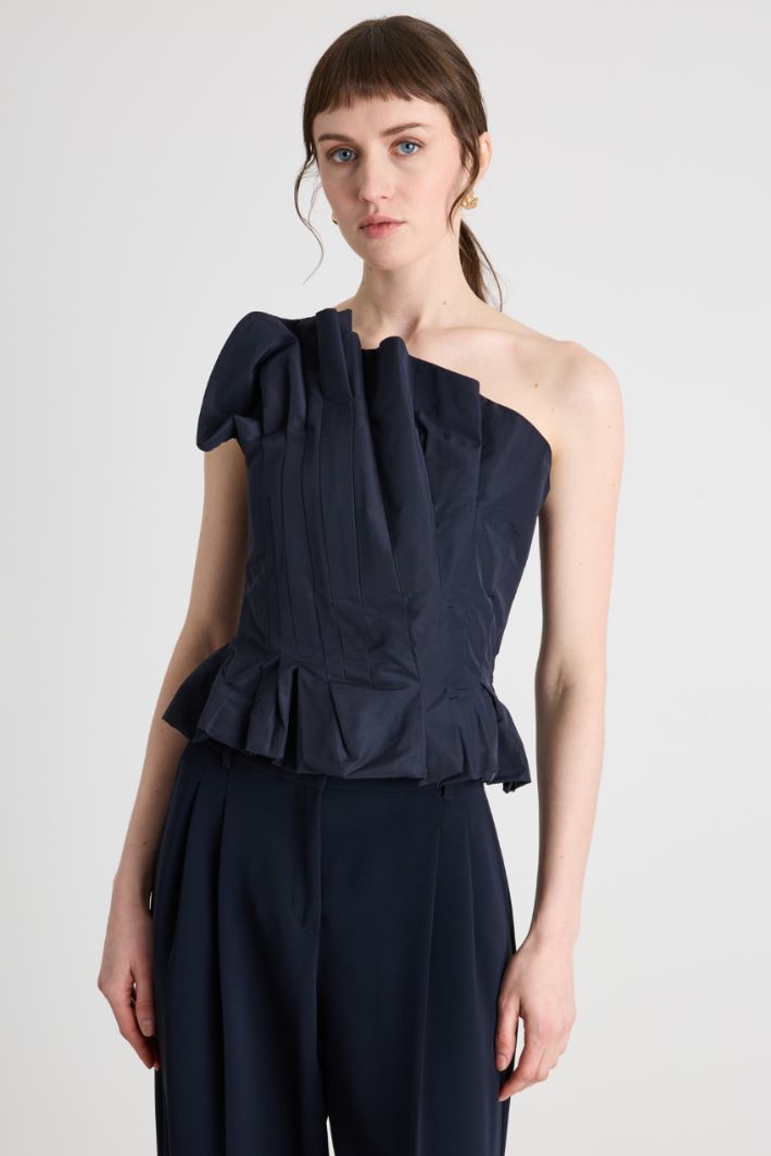 Top monospalla in taffeta Intrend - 2