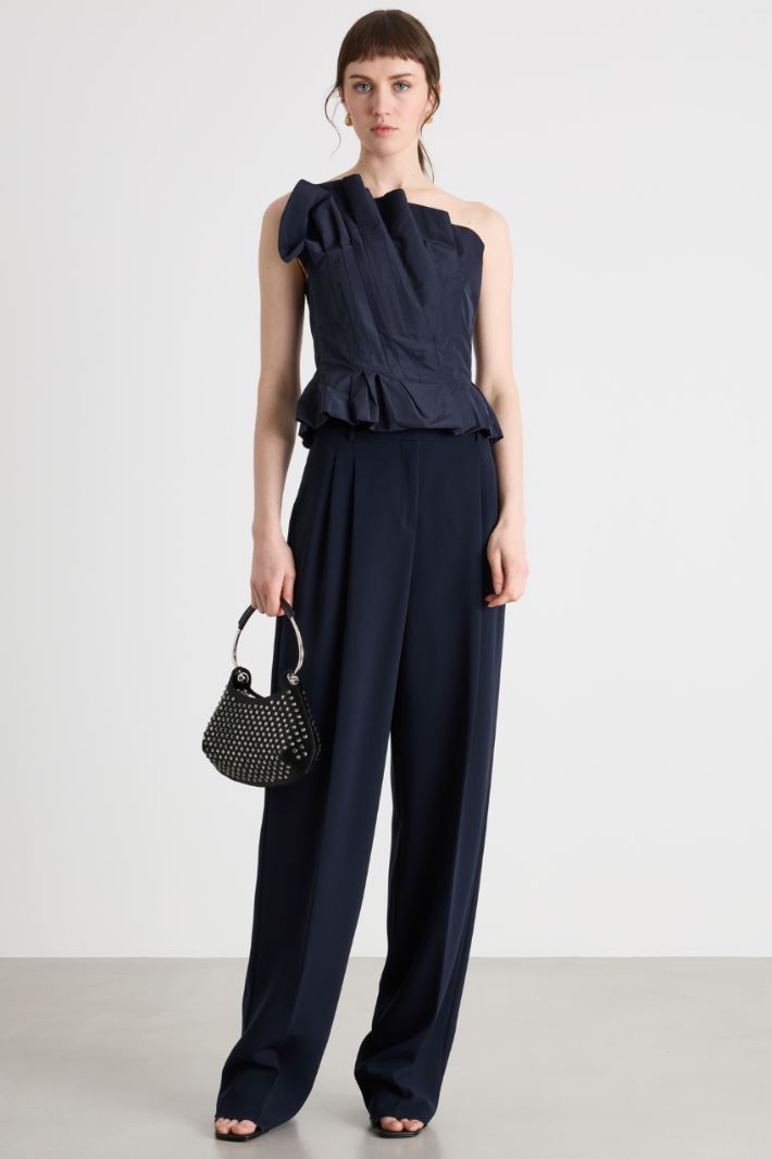 Top monospalla in taffeta Intrend