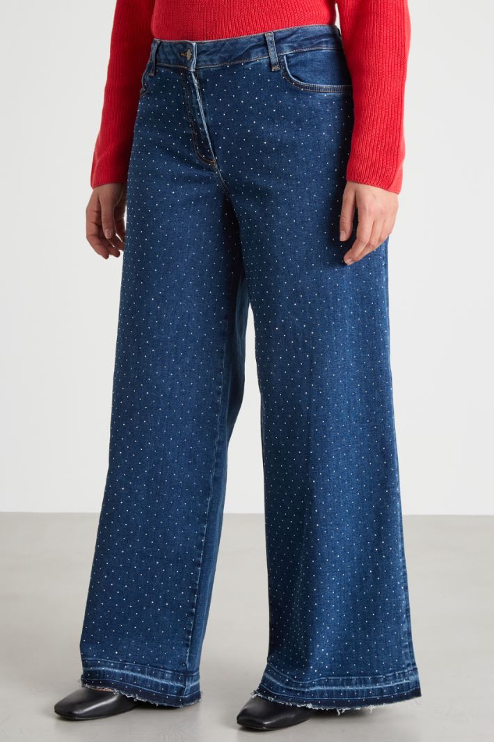 Rhinestone-embellished jeans Intrend - 2