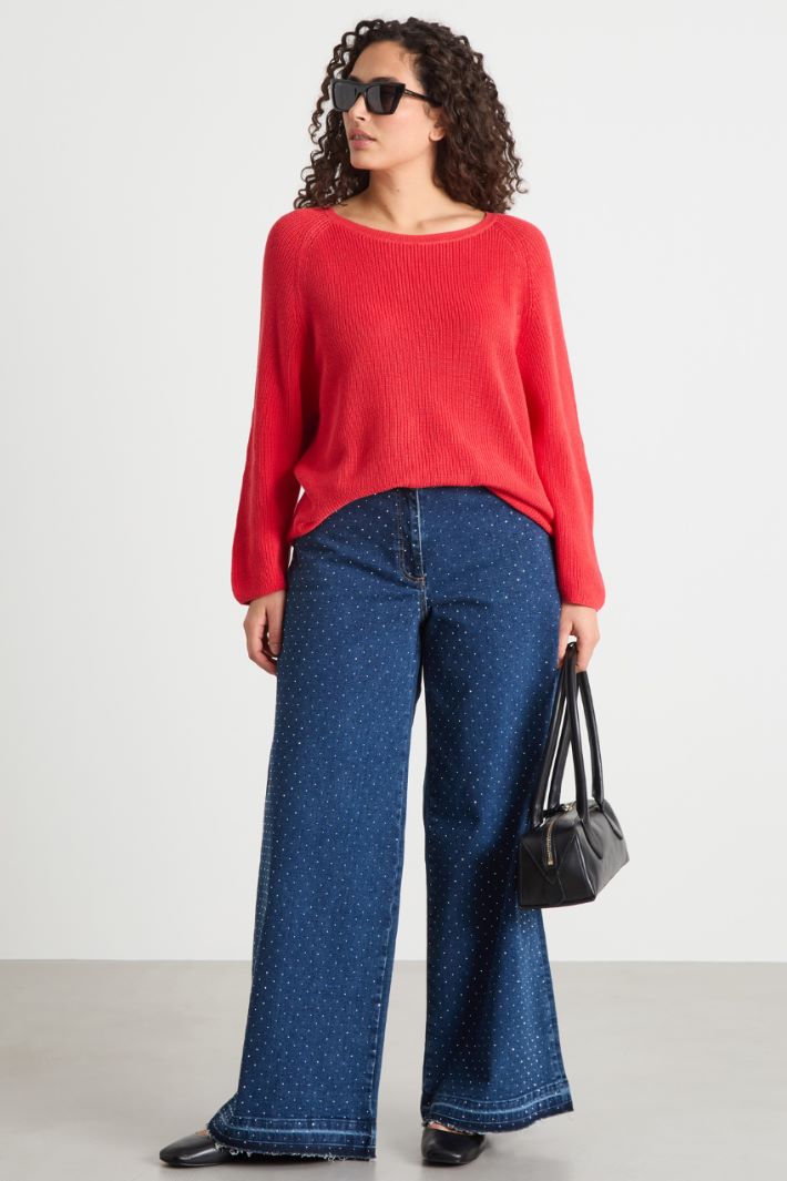 Rhinestone-embellished jeans Intrend