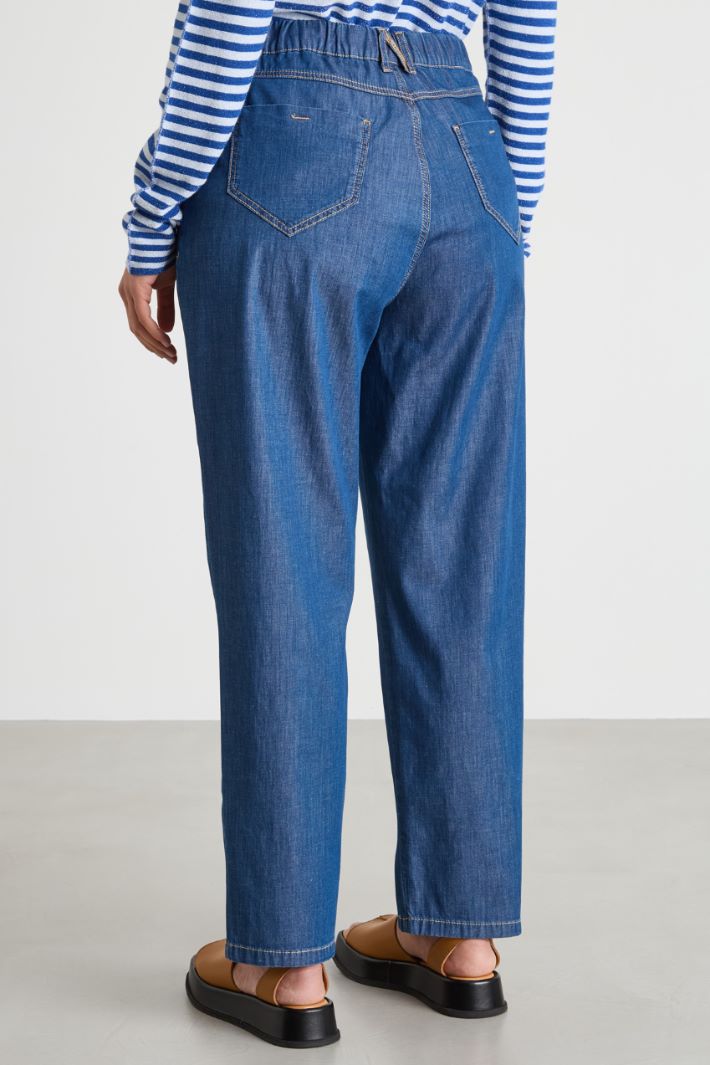 Elasticated-back jeans Intrend - 4