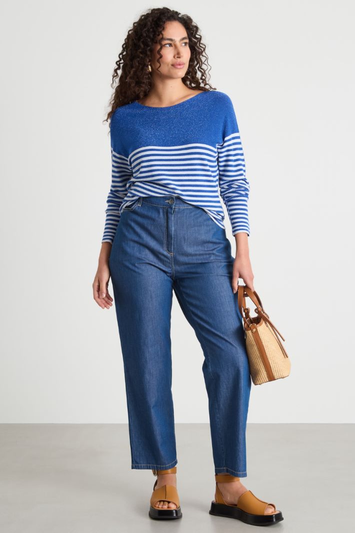 Elasticated-back jeans Intrend