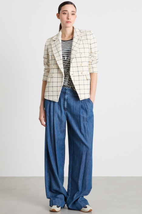 Oversized pleated jeans Intrend