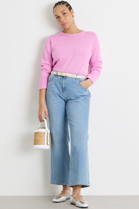 Jeans flare con impunture Intrend