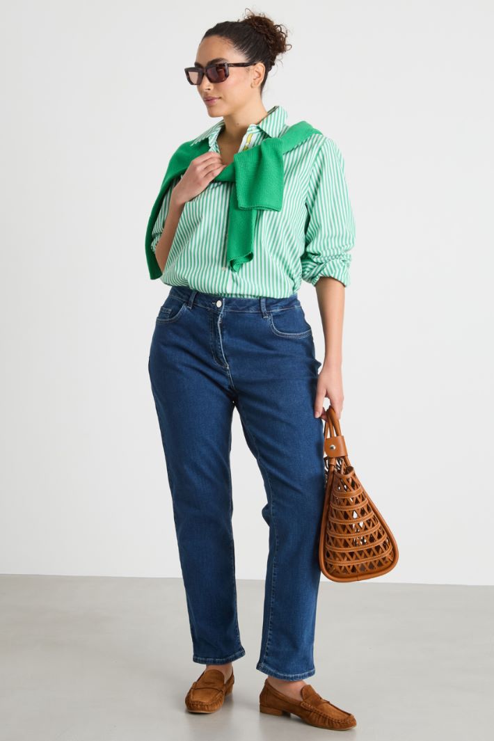 Jeans dritti con tasche Intrend