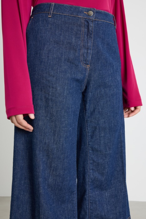 Jeans cropped in denim