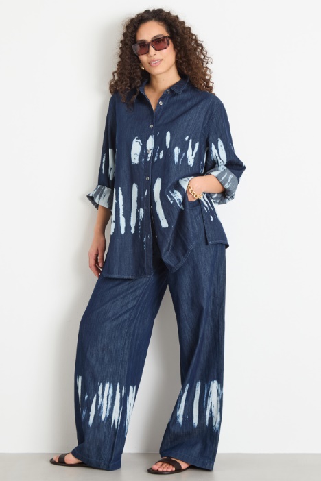 Wide-leg tie-dye jeans Intrend