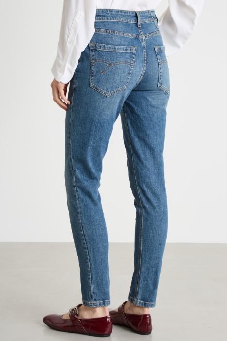 Jeans skinny a vita alta