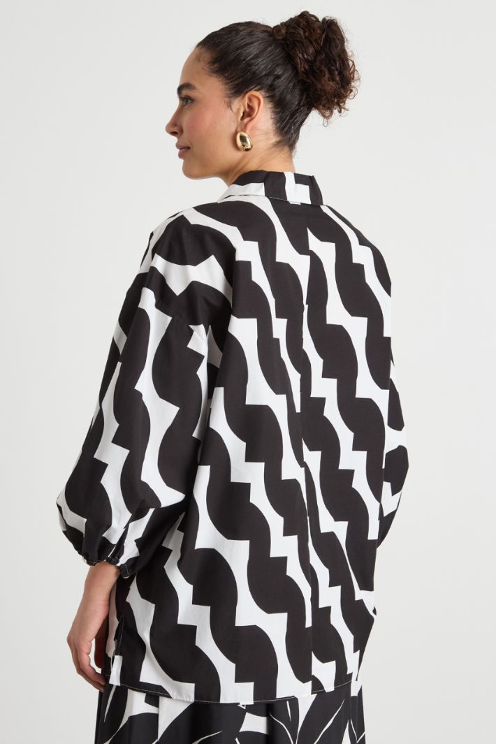 Printed Cotton Tunic Intrend - 4