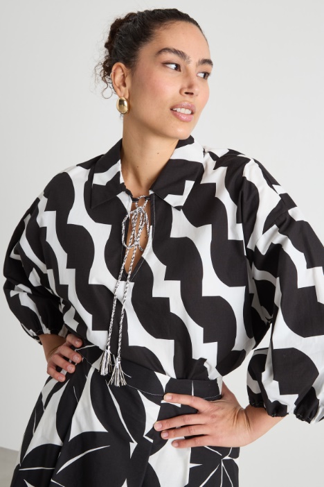 Casacca con maniche a tre quarti