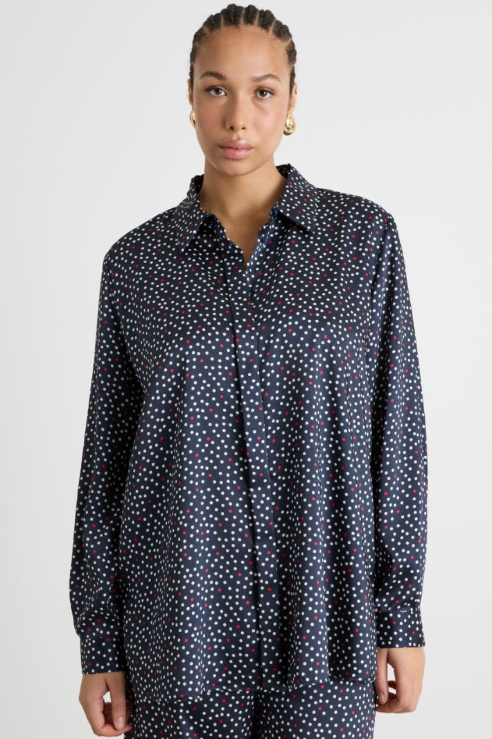 Printed twill blouse Intrend - 2