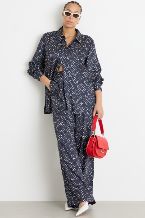 Printed twill blouse Intrend