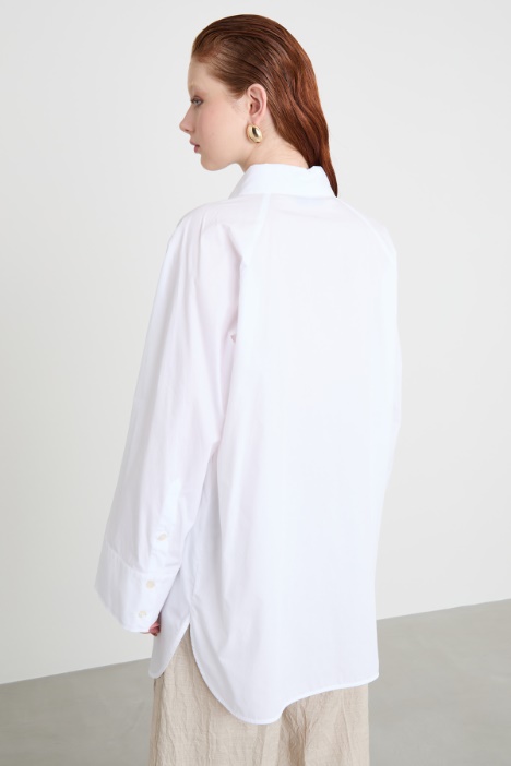 Maxi camisa de popelina