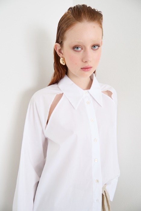 Maxi camisa de popelina