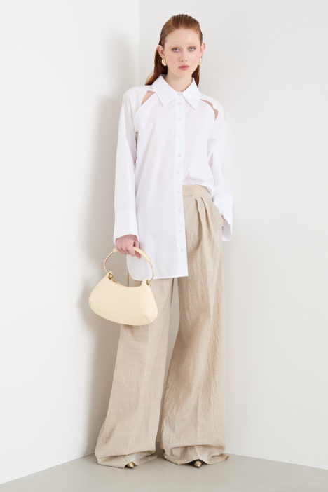 Oversized poplin shirt Intrend