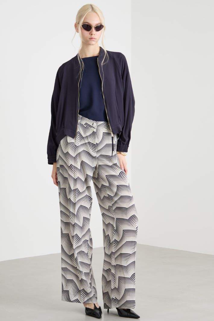 Blusa con zip Intrend