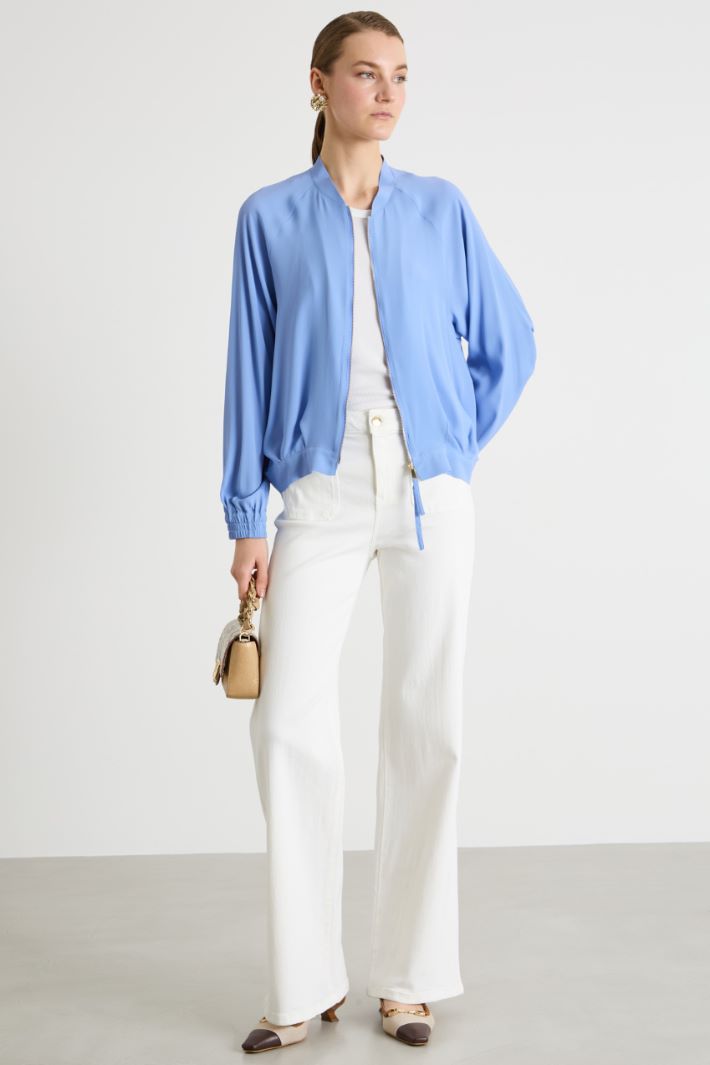 Zip-front blouse Intrend