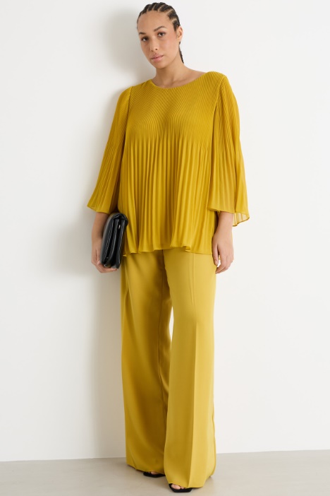 Blusa in georgette plissé Intrend