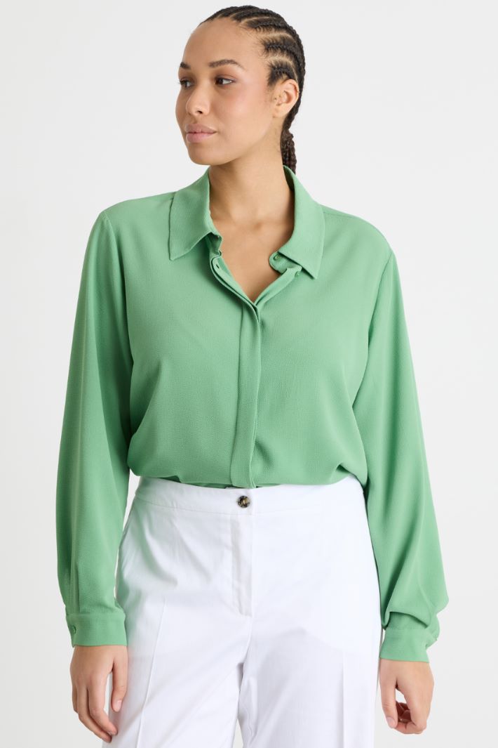 Camicia fluida con fondo arrotondato Intrend - 2