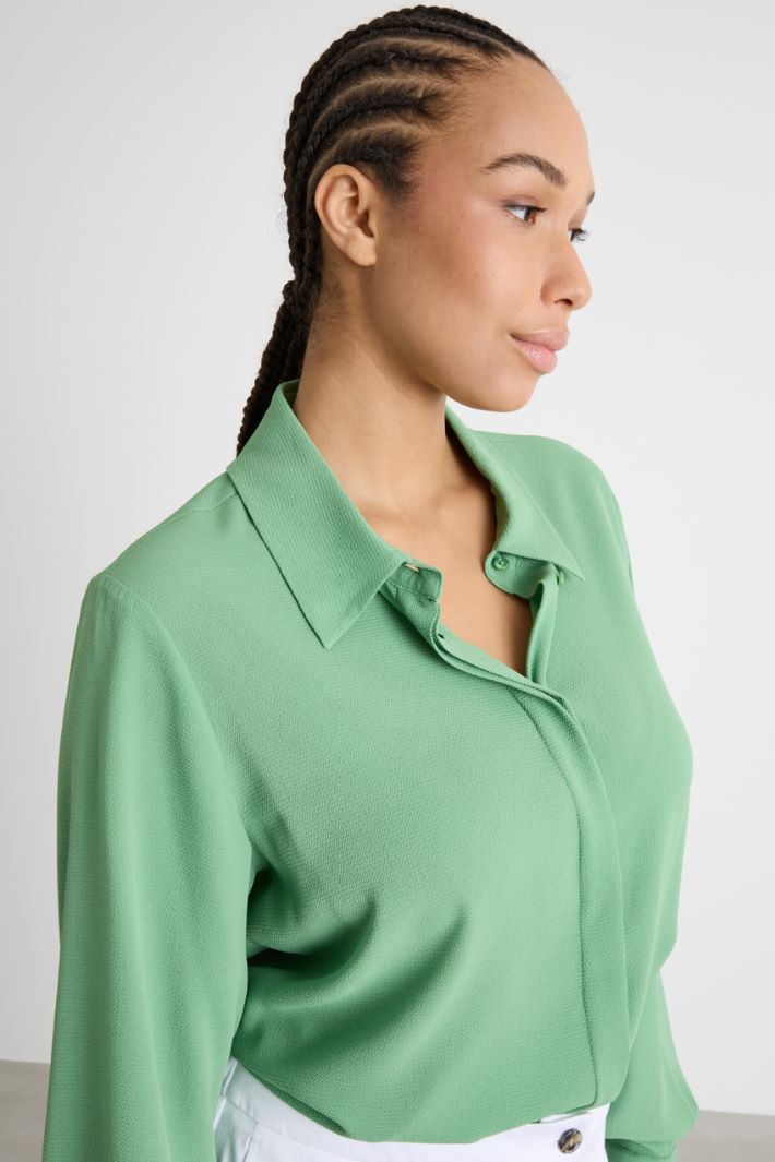 Camicia fluida con fondo arrotondato Intrend - 3