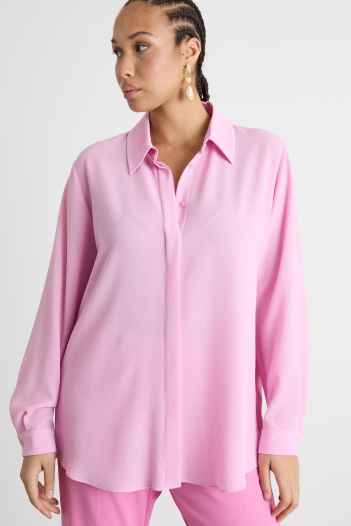 Camicia fluida con fondo arrotondato Intrend - 2