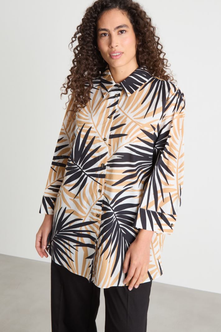 Printed muslin blouse Intrend - 2
