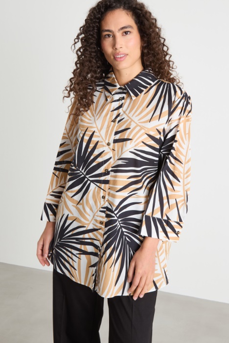 Printed muslin blouse Intrend