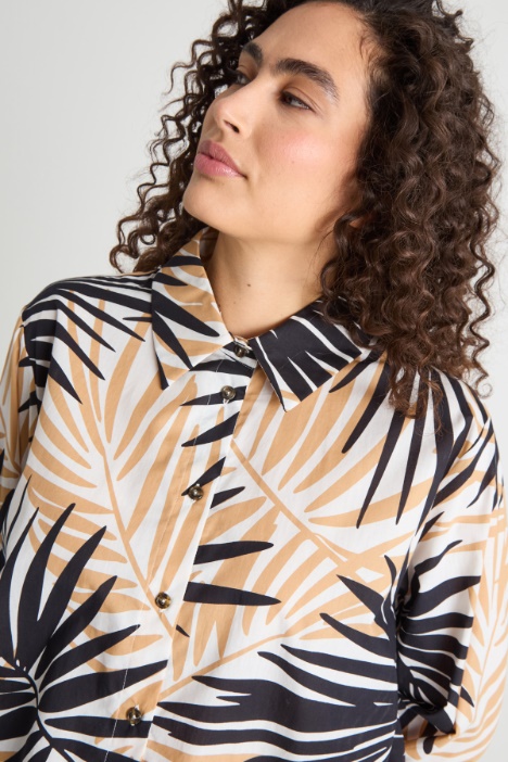 Casacca in mussola stampata