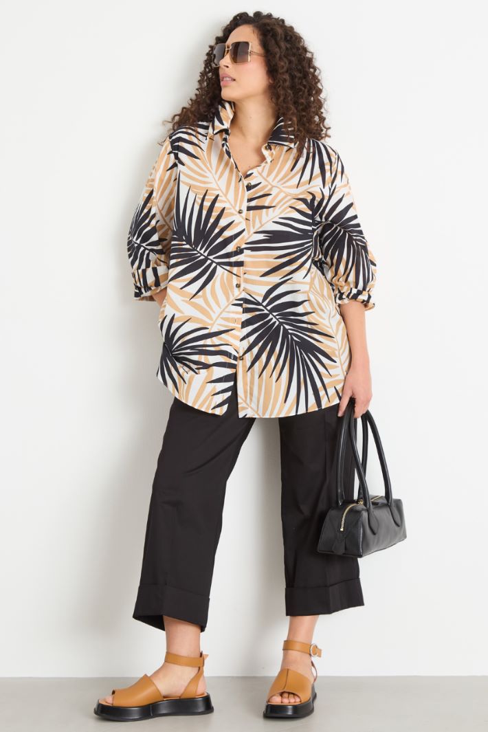 Printed muslin blouse Intrend