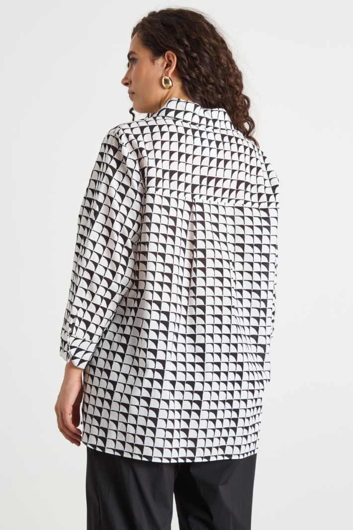 Printed muslin blouse Intrend - 4