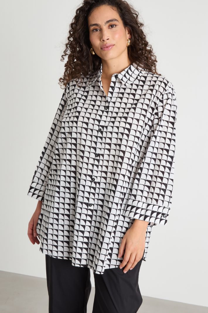 Printed muslin blouse Intrend - 2