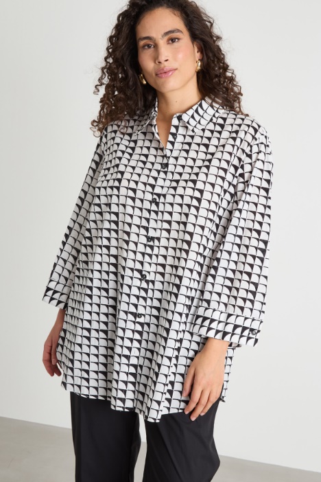 Printed muslin blouse Intrend
