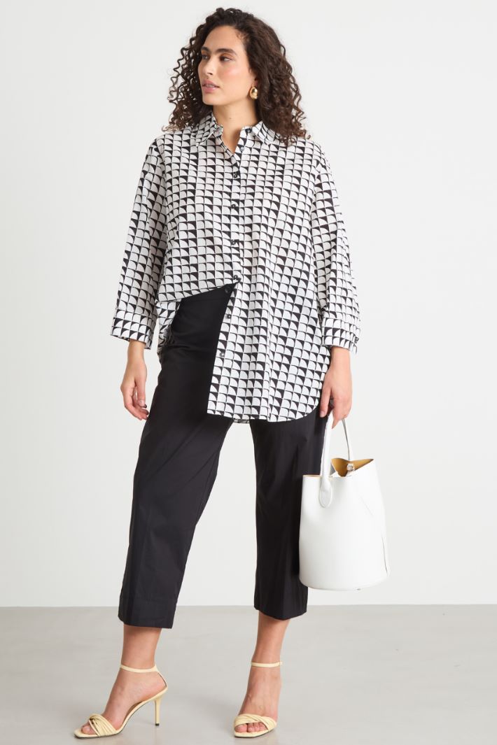 Printed muslin blouse Intrend