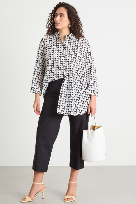 Printed muslin blouse Intrend