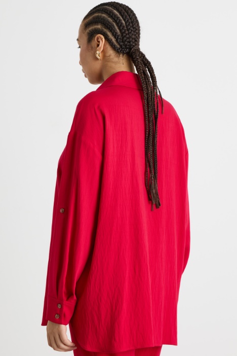 Blusa de tejido texturizado