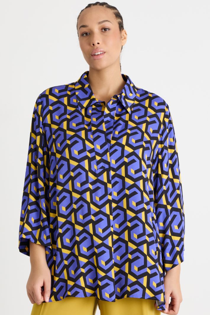 Casacca in raso stampato Intrend - 2