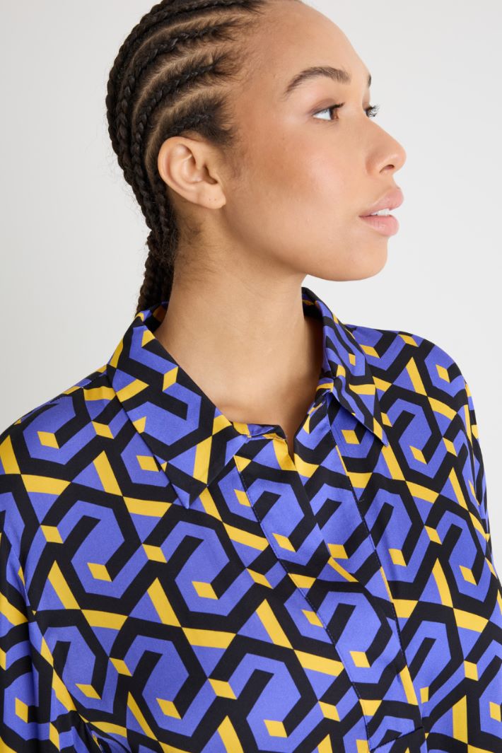 Casacca in raso stampato Intrend - 3