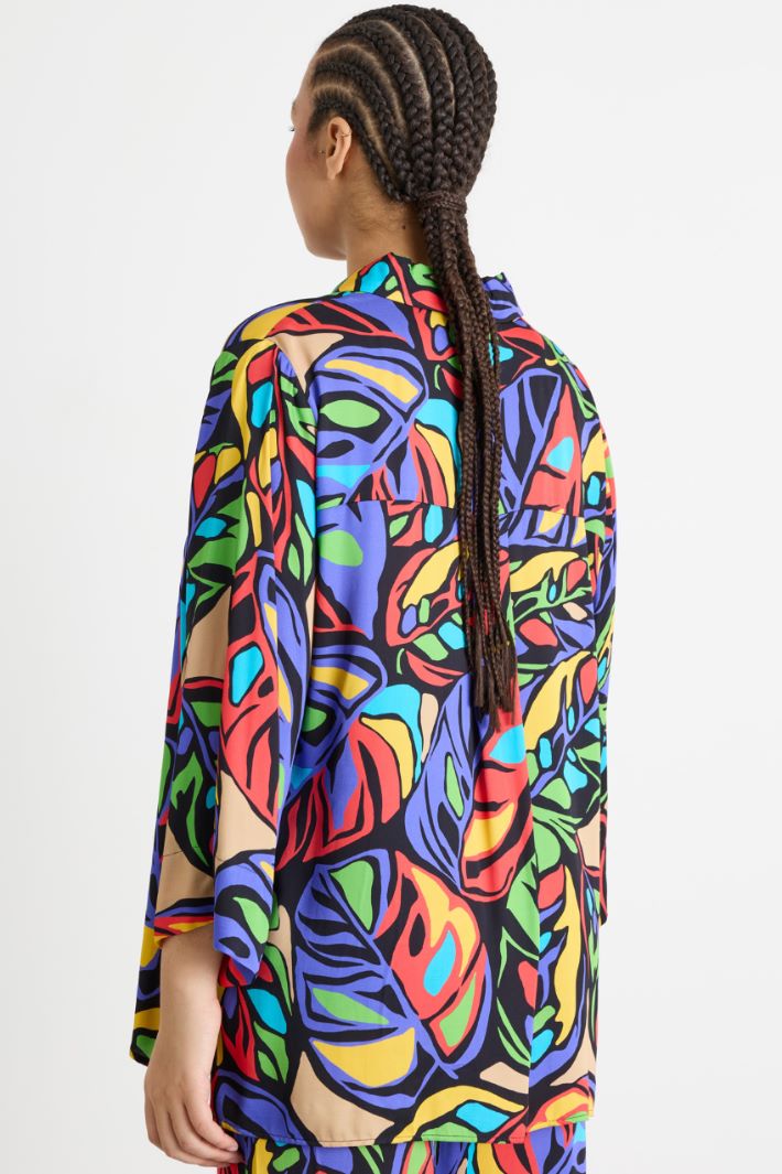 Casacca in raso stampato Intrend - 4