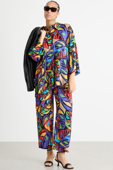 Casacca in raso stampato Intrend