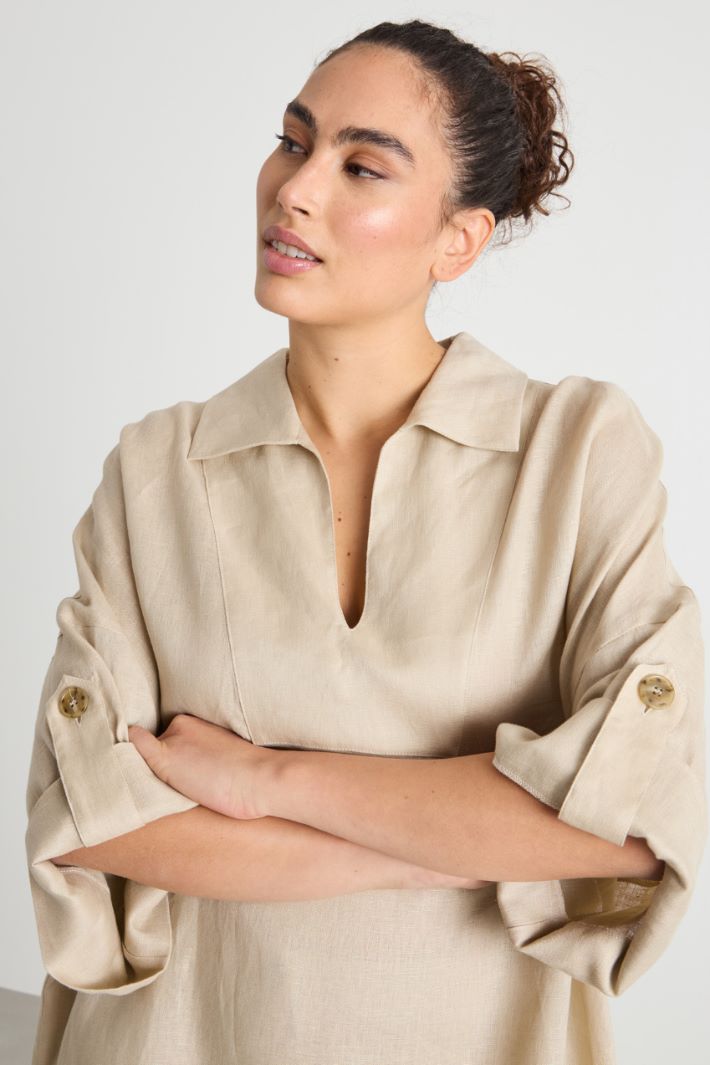 Boxy tab-sleeve tunic Intrend - 3