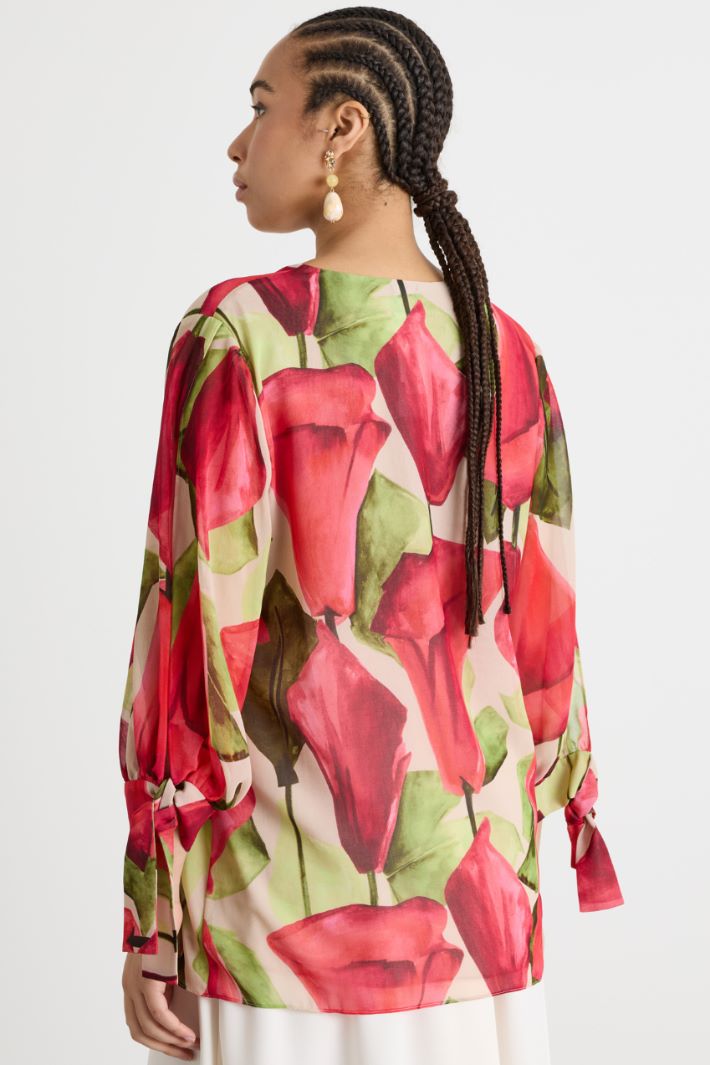 Casacca in georgette stampata Intrend - 4