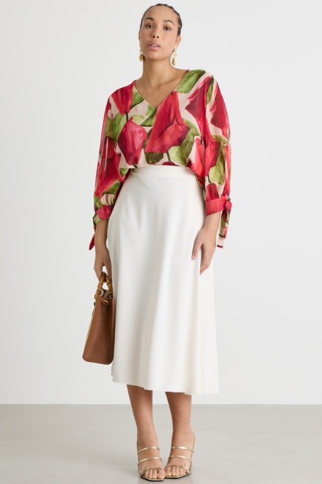 Casacca in georgette stampata Intrend